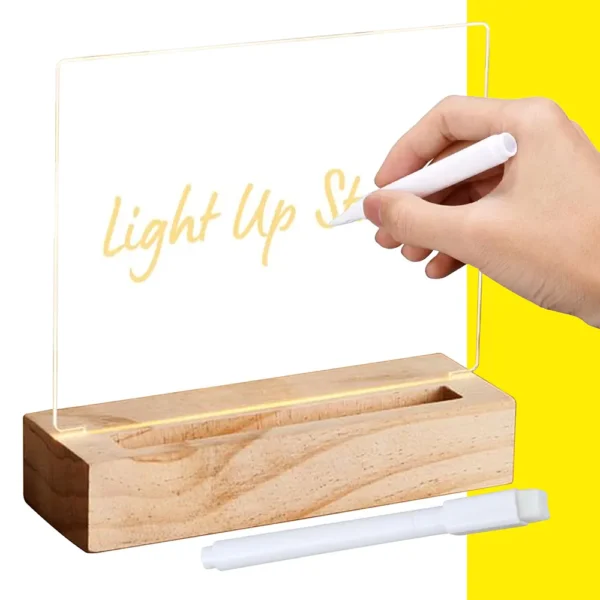 Lámpara LED tablero acrílico borrable. - Imagen 2